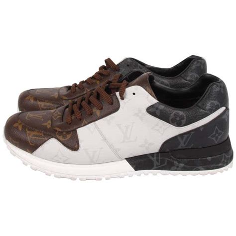 louis vuitton run away trainer sneaker black brown white